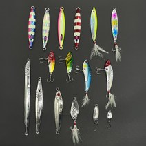 메탈지그 크롬 지그 바이브 레이션 스푼 슬로우 쇼어 지깅 롱 야광 라이트 왕돌초 빅게임, 60g, C.프리즘메탈 silver (ft-114)