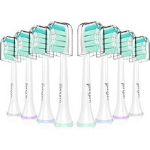 일본직발송 2. SENYUM 전동 칫솔용 교체 브러쉬 필립스에 대응 가능 다이아몬드 클린 껌 헬스 플렉스 케어, 화이트, 8pack