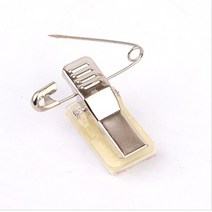 명찰 집게핀 10P 명찰부착용 집게옷핀 이름표 집게핀, 1, 단색