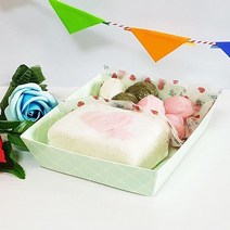 5myshop_PC07 샌드정사각(체크민트)2세트 10매 도시락 용기 포장 소풍 일회용 김밥 종이통 단체_5myshop, 무옵션상품임!!, 무옵션상품임!!