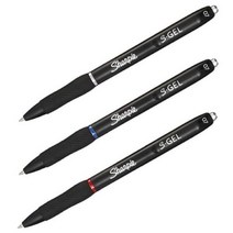 [샤피] S-GEL 펜/ 블랙 블루 레드, 0.7 레드