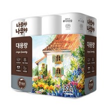 나무야나무야 화장지 3겹데코 무형광 휴지 32롤x1팩