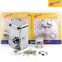 가람열쇠 M.STAR 미니1구 미니2구 강화유리 현관문 보조키 잠금장치, Super 미니1구(육각)