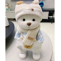 테디테일즈 레나베어 곰돌이 인형 전용 의상 옷, 네트 레드 스트랩 5종 세트와 슈즈