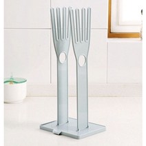 블럭마트 주방 다용도 고무장갑 건조대 건조선반, 블루, 3개입