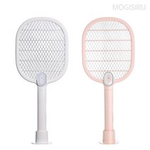 UB MOGISIRU 모기 전기채 M7 파리채 전기 모기채, 핑크