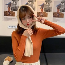 스팩트 아린 데일리 모크넥 긴팔 니트 티셔츠 쫄티