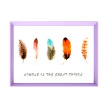 애슬라 플루마 다용도 트레이 쟁반 직사각 소형, 플로마, 1개