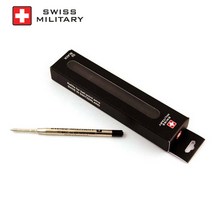 (리필)스위스 밀리터리 볼펜심(선택상품), 블랙