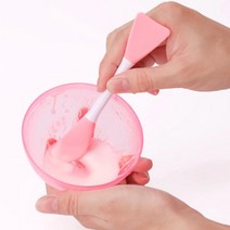 서후네 듀얼 실리콘 브러쉬 페이스 마스크팩 주걱 붓, 로즈레드, 1개
