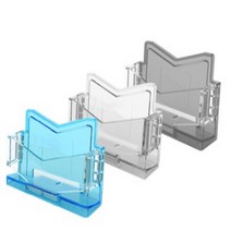 아크릴 명함꽂이 메모홀더 명함홀더 POP꽂이 1단, 색상, 파랑