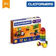 [클릭포머스] 조립블록 베이직 세트 90PCS, 혼합색상