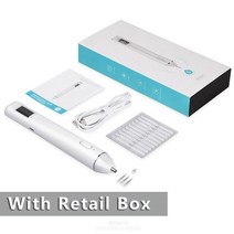 플라즈마 펜 LCD Fibroblast 레이저 기계 점 문신 리무버 피부 태그 제거 스팟 클리너 더모그라포, [02] With Box