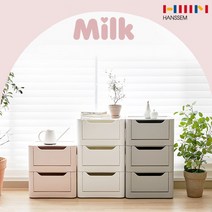 [한샘] 몰PICK 밀크 오픈 수납함 4P, 상세 설명 참조, 제품:한샘 679532D 수납함4P(WH2+GY2)