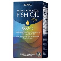 GNC 피쉬오일 오메가3 코큐텐 코엔자임 60캡슐 해외, 6개