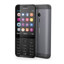 언락폰 노키아 230 GSM 2.8 인치 듀얼 SIM 및 단일 카드 2MP QWERTY 영어 키보드 중고 휴대 전화, 02 Simple set, 02 Black