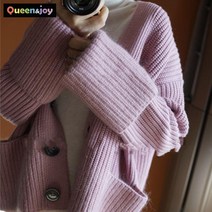 퀸앤조이 르하프 부드러운 울 가디건***퀸앤조이***