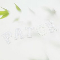[RAβ4] 의류 패치 알파벳 흰색 접착와펜 영문와 장식와 와펜 열와 ▷_6β840Ea, β옵션없음, 옵션무[#@$]