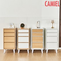 [기간한정 5% 할인이벤트][까미엘]에밀리 LPM 400 틈새 서랍장(LF_TP0012), 오크화이트