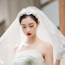 센부서 수제 꽃잎 진주 머리띠 신부의 결혼식 모자 여행 사진 샘플 팬 헤어 스타일