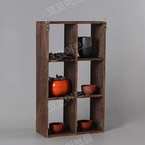 원목 다기장 그릇장 커피잔 찻장 진열장 엔틱 빈티지, O