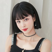 심쿵) 여자 단발가발 칼단발 마틸다 단발 통가발 G6674, 내추럴블랙29CM