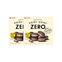 롯데 코코아분말 인간사료 스낵바 [신제품] 건강간식 제로 카카오 케이크 171g 2개 사무실다과 홈파티, 15개