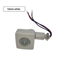 재실 감지기 모션 센서 미니 인체 적외선 초박형 12/10MM 스위치 LED 홍수 빛 PIR, [03] 12mm white