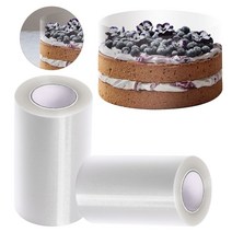 모양틀 입체 두꺼운 월병 1 롤 케이크 서라운드 에지 필름 투명 케이크 칼라 diy 케이크 테두리 금형 초콜릿 캔디 베이킹 도구 내구성 무스 링 몰드 가정용 베이킹, 투명 10cmx10m