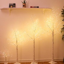 크리스마스 자작나무 USB 트리 100cm 화이트트리 캠핑 크리스마스 USB 장식 조명 자작나무, 영일스토어 본상품선택