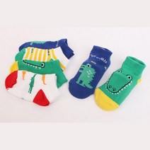 남아 어린이집 유치원 등원룩 공룡양말5p 얼집생일답례품 면양말 얼집선물
