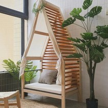 원목 소파의자 어린이집 도서관 공간분리의자