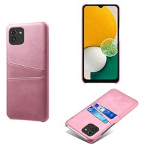 KORELAN Samsung A 국제 버전 휴대 전화 케이스 보호 커버에 적합 Samsung A 국제 버전 송아지 패턴 카드 가죽 케이스, 로즈 골드, 삼성 A21S