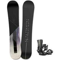 살로몬 salomon 스노우 보드 데크 바인딩 포함 세트 23년 신상품 그라토리 하이브리드 캠버 보드, 단일옵션