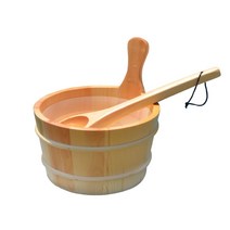 사우나 목욕탕 찜질 욕조 샤워 편백나무 바가지 우드1, 내 통