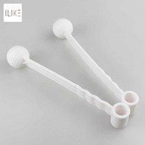 실내 골프스윙기 회전 어프로치 연습기 가정용 연습용, 액세서리:화이트 회전봉 2개