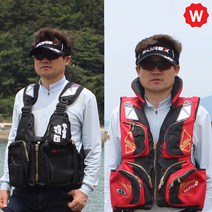 성인 멀티 바다 민물 루어 낚시 조끼 구명조끼 구명복 버팔로 시마노 다이와 자동 팽창식 낚시구명, 레드