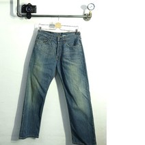 리바이스 블루 데님 스트레이트진 남자 1584