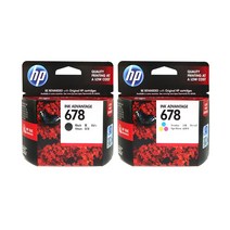 HP HP정품 잉크 No.678 CZ107AA(검정)+CZ108AA(칼라) 1세트, 검정+칼라, 세트