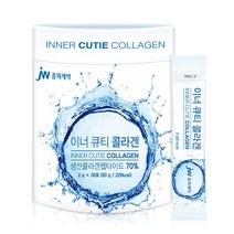 JW중외제약 생선콜라겐 이너큐티콜라겐 저분자콜라겐 피쉬콜라겐 어류콜라겐 생선껍질콜라겐 30포, 2g, 60스틱