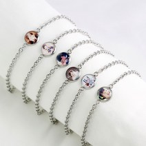 마베주얼리 써지컬스틸 포토 미아방지 팔찌, 성인용(18cm)