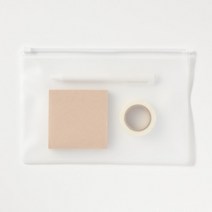 PVC 슬라이드 지퍼백 (20 X 15cm) / 소형 중형 대형 반투명 여행용 지퍼팩 파우치, 상세페이지 참조