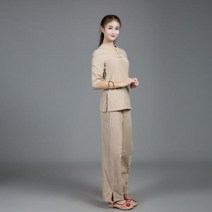 명상복 생활 수련 여성 남자 명상 다도 요가 의류, 색상4+4XL