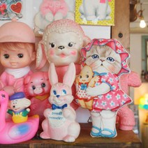 고양이 캐릭터 DIY 린넨 패브릭 커트지 - 루미와 옛날 인형