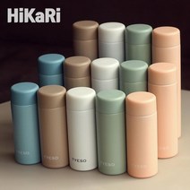 히카리 미니 무광 텀블러 보온병 120ml 200ml, 120ml파스텔그린