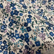 앤패브릭 면원단 꽃별플라워 3color 패브릭 원단, 블루