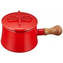 덴마크 단스크 나무 손잡이 법랑 냄비 소스팬, G