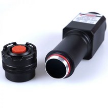 집중 방수 450nm 블루 레이저 포인터 LED 토치 강력한 450T-5000-F-W-XL, Black_18650 리튬 배터리