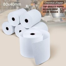 18 미터 길이 감열지 롤 80x40mm 인쇄 용지 감열 영수증 금전 등록기 POS 시스템