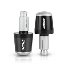 혼다 PCX 125 250 스쿠터 7/8 "22mm 오토바이 그립 핸들 바 캡 엔드 플러그 PCX125 2018 년 2020, 21 black sliver